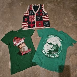 Holiday tshirt and vest